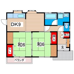 滑川町カズサの物件間取画像